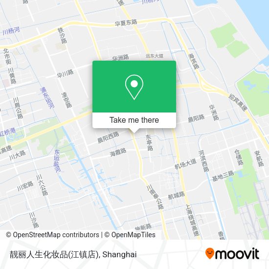 靓丽人生化妆品(江镇店) map