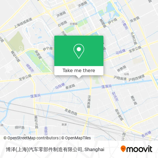 博泽(上海)汽车零部件制造有限公司 map