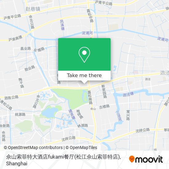 佘山索菲特大酒店fukami餐厅(松江佘山索菲特店) map