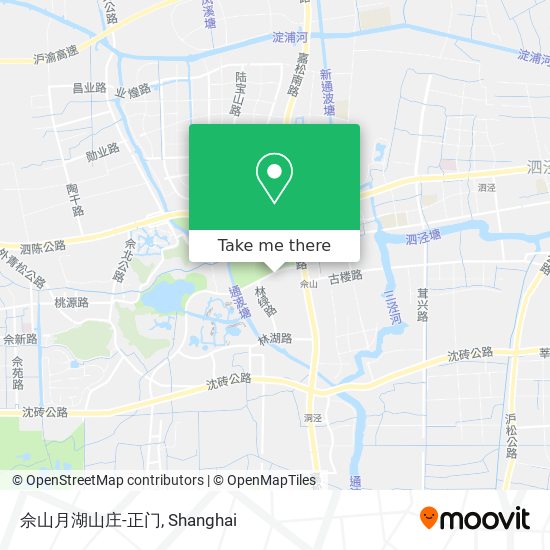 佘山月湖山庄-正门 map