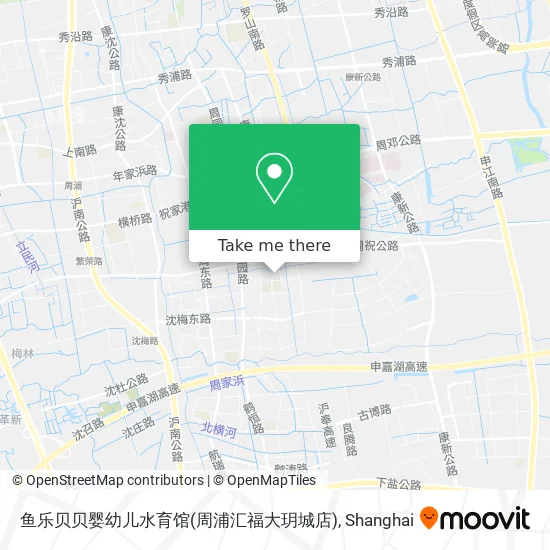 鱼乐贝贝婴幼儿水育馆(周浦汇福大玥城店) map
