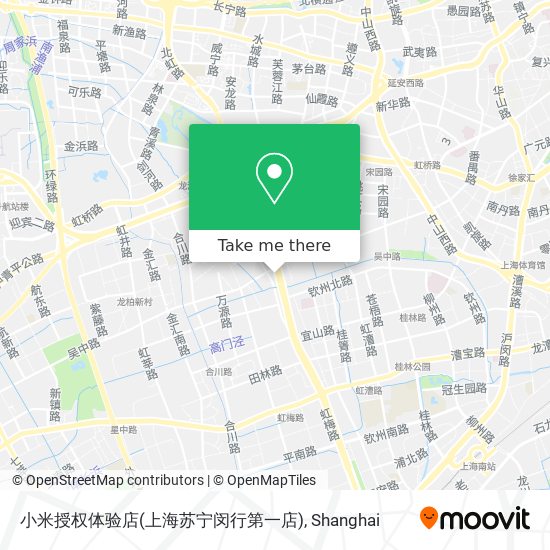 小米授权体验店(上海苏宁闵行第一店) map