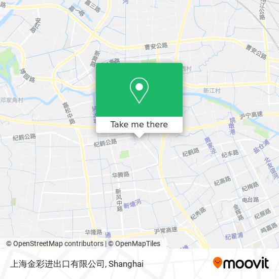 上海金彩进出口有限公司 map