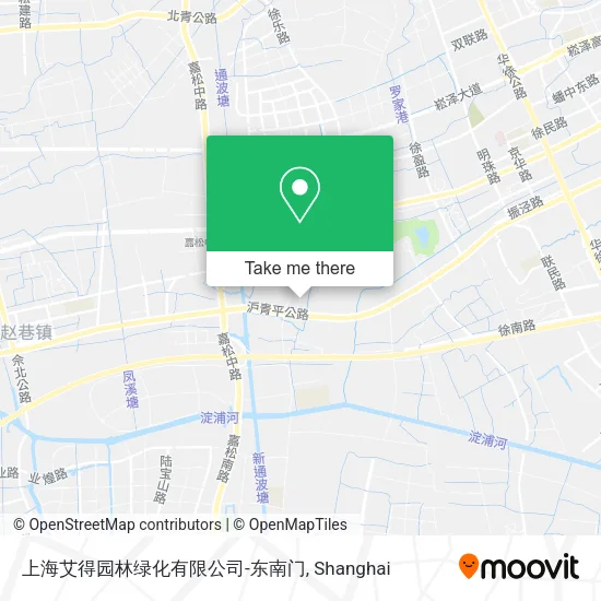 上海艾得园林绿化有限公司-东南门 map
