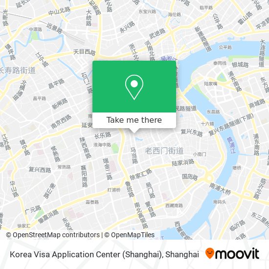 Korea Visa Application Center (Shanghai) map