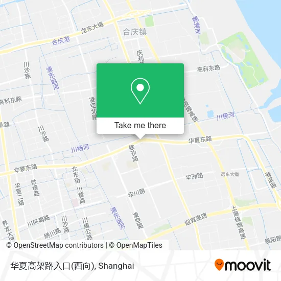 华夏高架路入口(西向) map
