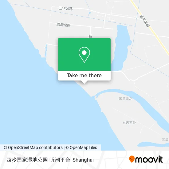西沙国家湿地公园-听潮平台 map