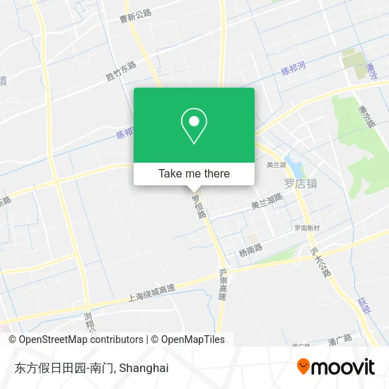 东方假日田园-南门 map