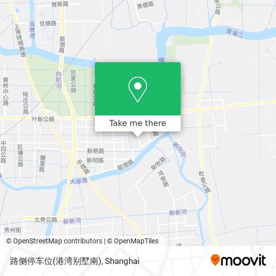 路侧停车位(港湾别墅南) map
