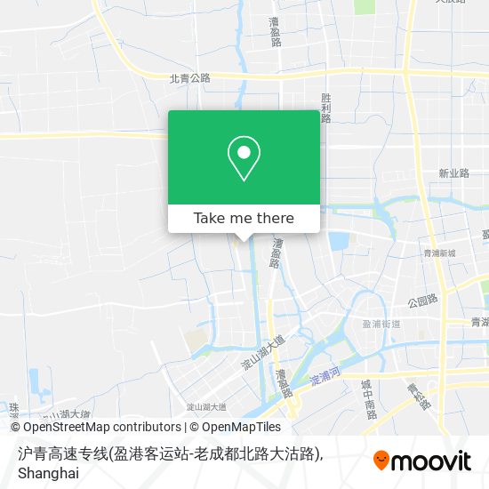 沪青高速专线(盈港客运站-老成都北路大沽路) map