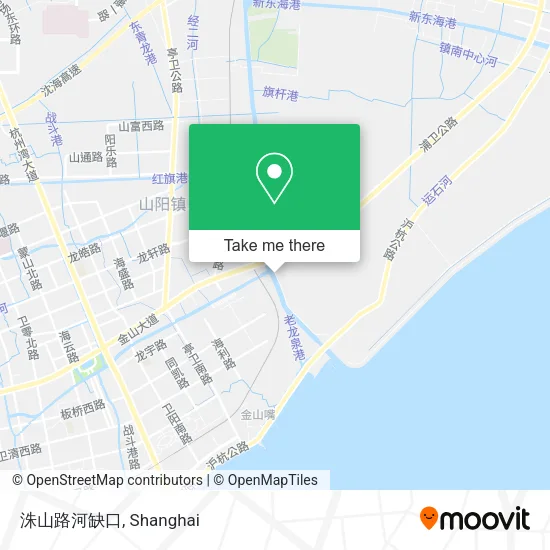 洙山路河缺口 map