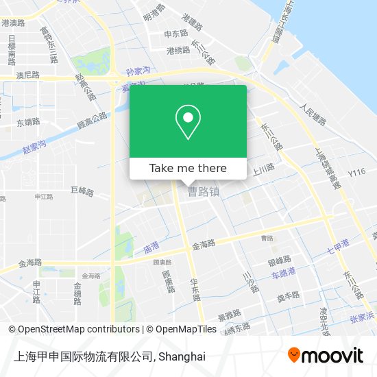 上海甲申国际物流有限公司 map