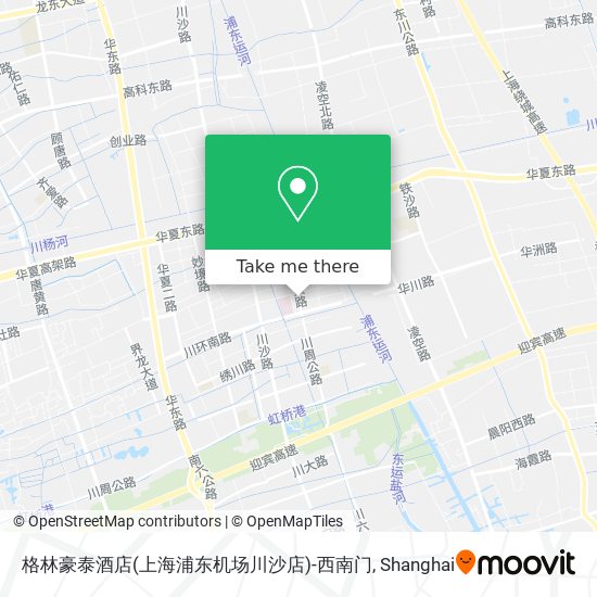 格林豪泰酒店(上海浦东机场川沙店)-西南门 map