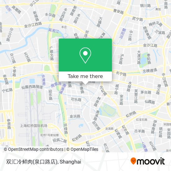 双汇冷鲜肉(泉口路店) map