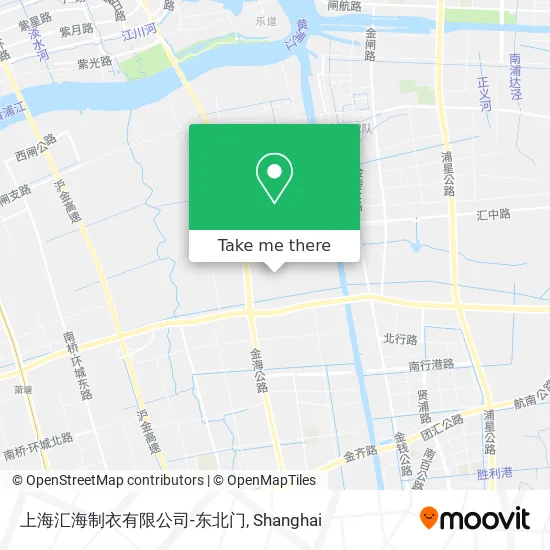 上海汇海制衣有限公司-东北门 map
