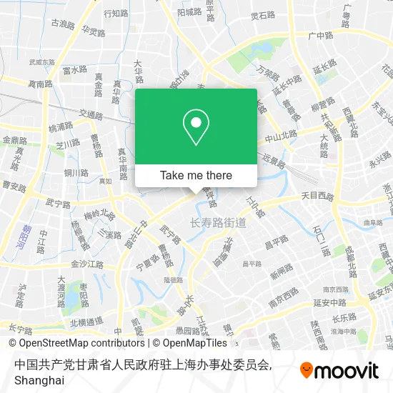 中国共产党甘肃省人民政府驻上海办事处委员会 map