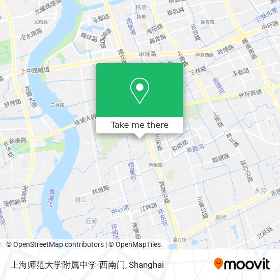 上海师范大学附属中学-西南门 map