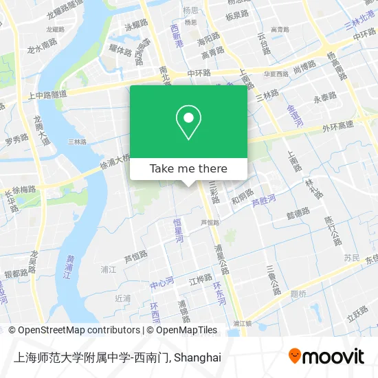 上海师范大学附属中学-西南门 map