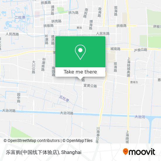 乐富购(中国线下体验店) map