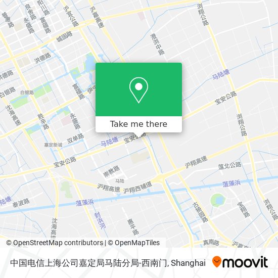 中国电信上海公司嘉定局马陆分局-西南门 map