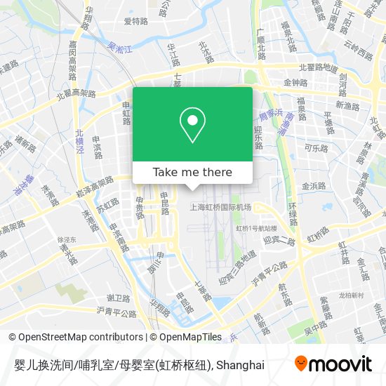 婴儿换洗间/哺乳室/母婴室(虹桥枢纽) map