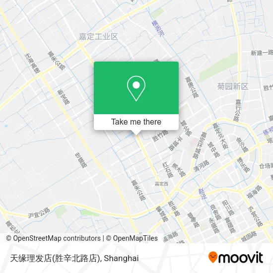 天缘理发店(胜辛北路店) map