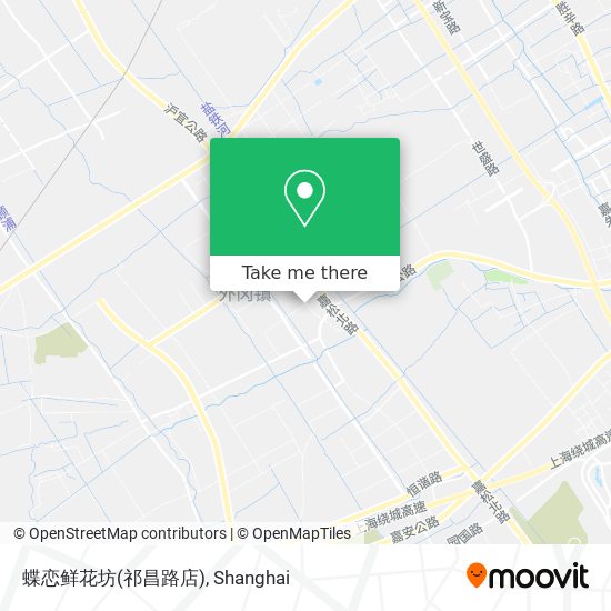 蝶恋鲜花坊(祁昌路店) map