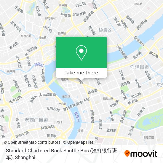 Standard Chartered Bank Shuttle Bus (渣打银行班车) map