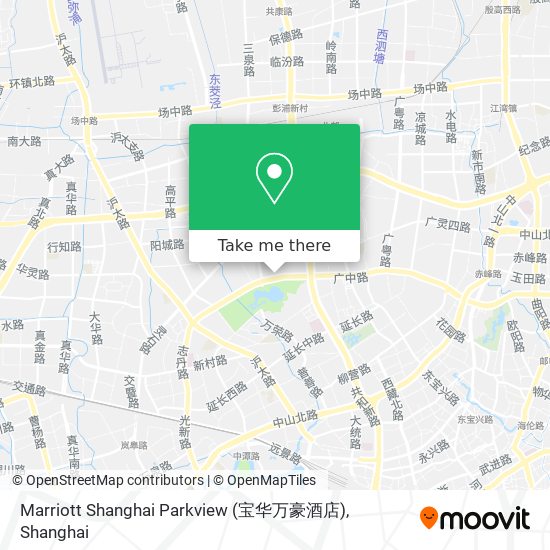 Marriott Shanghai Parkview (宝华万豪酒店) map