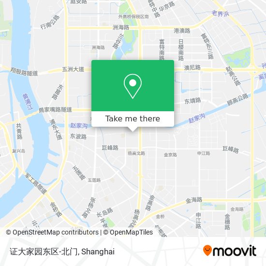 证大家园东区-北门 map