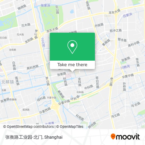 张衡路工业园-北门 map