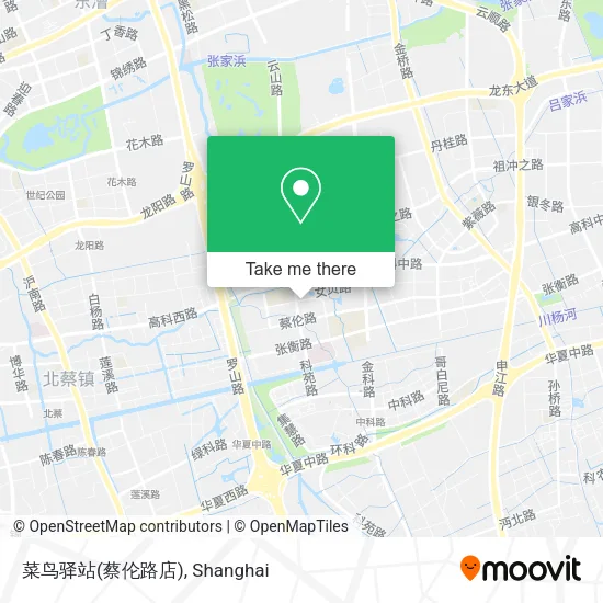 菜鸟驿站(蔡伦路店) map