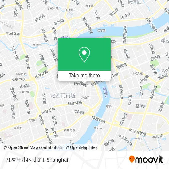 江夏里小区-北门 map