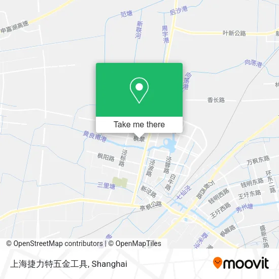 上海捷力特五金工具 map
