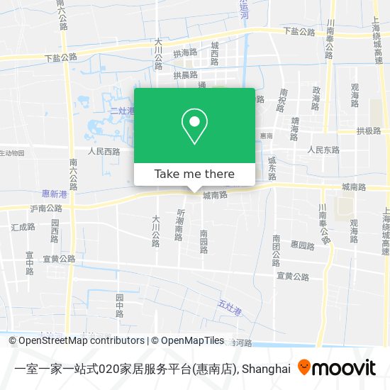 一室一家一站式020家居服务平台(惠南店) map