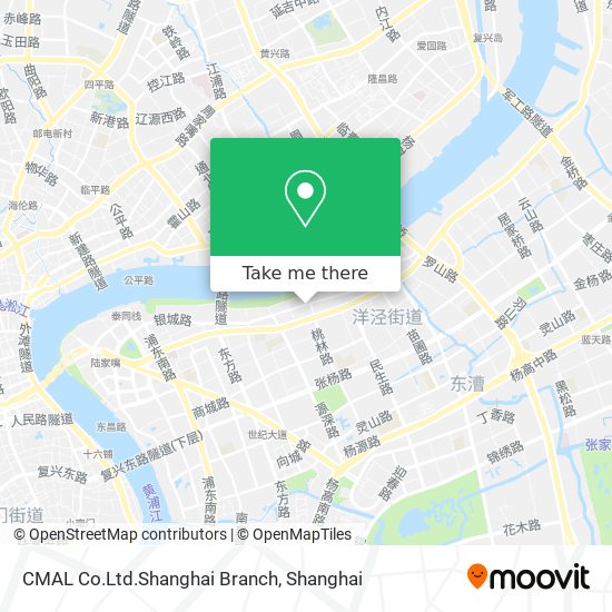 CMAL Co.Ltd.Shanghai Branch map