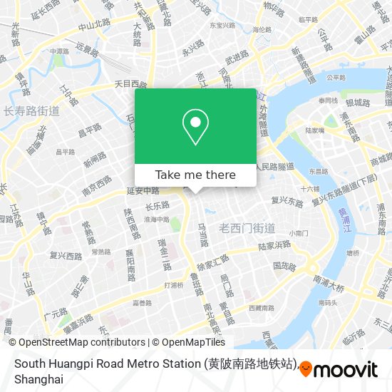South Huangpi Road Metro Station (黄陂南路地铁站) map