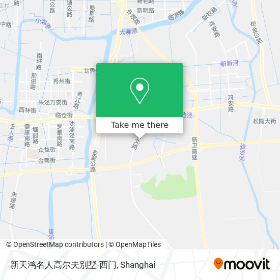 新天鸿名人高尔夫别墅-西门 map