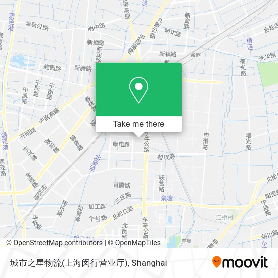 城市之星物流(上海闵行营业厅) map