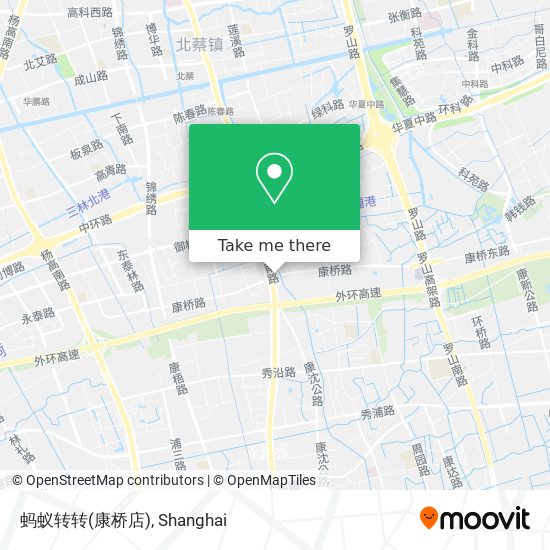 蚂蚁转转(康桥店) map