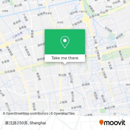 康沈路250弄 map