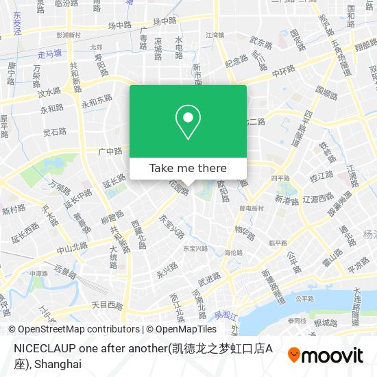 NICECLAUP one after another(凯德龙之梦虹口店A座) map