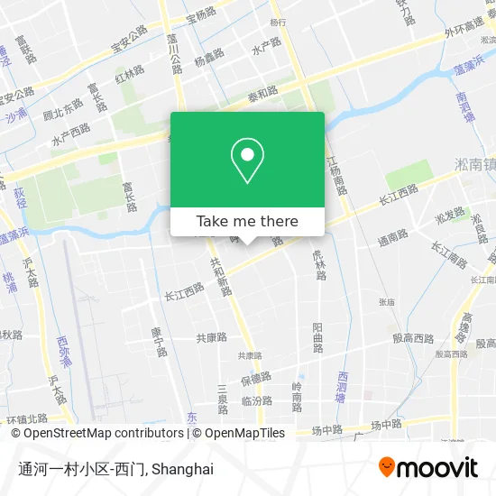 通河一村小区-西门 map