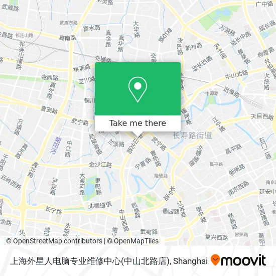 上海外星人电脑专业维修中心(中山北路店) map
