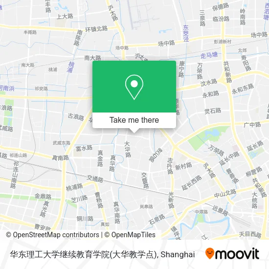 华东理工大学继续教育学院(大华教学点) map