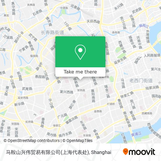 马鞍山兴伟贸易有限公司(上海代表处) map