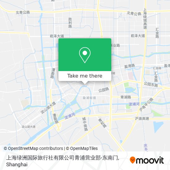 上海绿洲国际旅行社有限公司青浦营业部-东南门 map