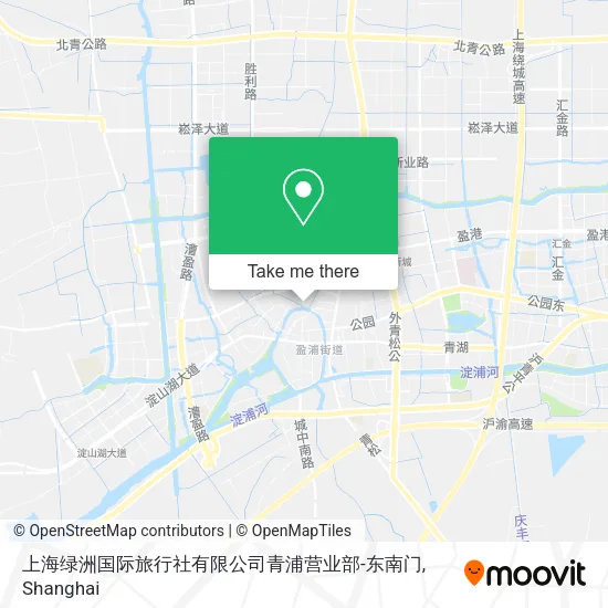 上海绿洲国际旅行社有限公司青浦营业部-东南门 map