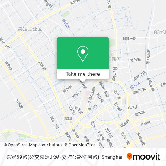嘉定59路(公交嘉定北站-娄陆公路窑闸路) map
