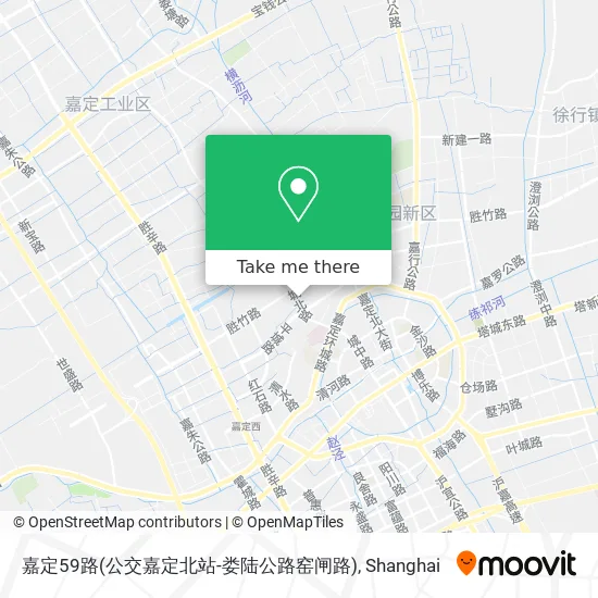 嘉定59路(公交嘉定北站-娄陆公路窑闸路) map